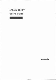 Agfa ePhoto CL 18 manual. Camera Instructions.